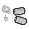 Nieśmiertelnik Dog-Tag - Srebrny + Wybicie Tekstu