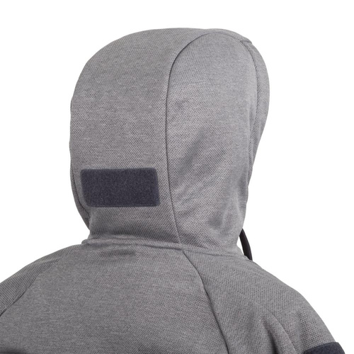 Helikon - Urban Tactical Hoodie® - Fullzip - Poliester - Black / Grey melange - BL-UHF-PO-M1