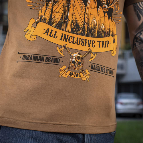 M-Tac - Black Sea Expedition T-Shirt für Männer - Coyote Brown - 80025017
