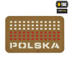 M-Tac - Flag patch - Poland 50х80 - Laser Cut - Red/Coyote/White - 51007105