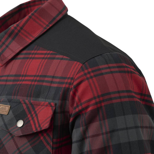 Helikon - Koszula Winter Warden - Slate Crimson Plaid - KO-WWS-PB-PJ