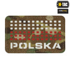 M-Tac - Flaggenaufnäher Polen 50x80 - Laserschnitt - Rot / MultiCam / Weiß - 51007108