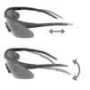 Swiss Eye - Okulary strzeleckie Raptor Pro - Laser Lens 532/694/1064 - Czarne - Wizjer Brown - 40482