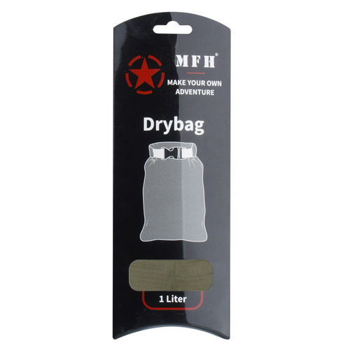 MFH - Waterproof Bag Drybag - 1 L - Olive - 30510B 	