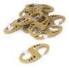 Mil-Tec - S-Hook Carabiner Set - 10 pcs - Coyote - 13458405