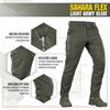 M-Tac - Sahara Flex Lite Hose - Army Olive - 20064062