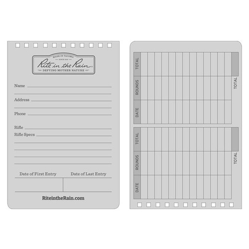 Rite in the Rain - All-Weather DOPE Logbuch - 4 x 6" - D746 - Schwarz