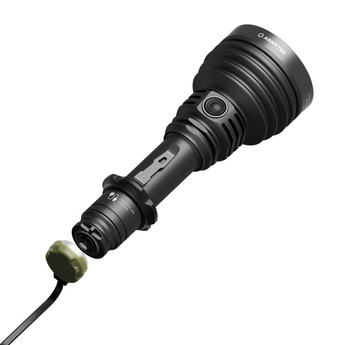 Armytek - Latarka taktyczna Barracuda Pro Max - Strobe - 2800 lm - Czarna - F10501PC