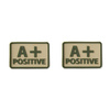 Helikon - Naszywka PVC - Grupa Krwi - A+ POS - Khaki - 2 szt.