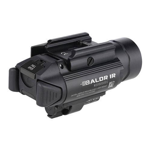 Olight - Latarka taktyczna na broń z celownikiem laserowym BALDR IR - 1350 lumenów - Czarna