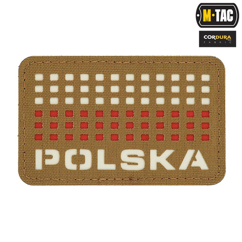 M-Tac - Flag patch - Poland 50х80 - Laser Cut - Red/Coyote/White - 51007105