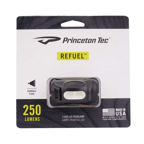 Princeton Tec - Stirnlampe Flashlight Refuel - 250 lm - Schwarz - RF21-BK/DK