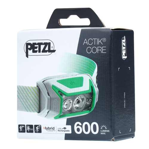 Petzl - Latarka czołowa Actik Core - 600 lm - Zielona - E065AA02
