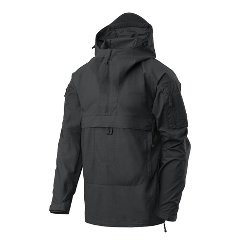 Helikon - Anorak Jacke Tracer - Polycotton Stretch Ripstop - Schwarz - KU-TRR-SP-01