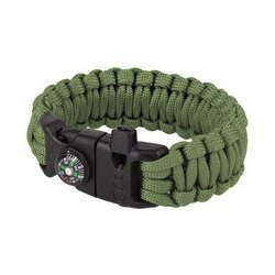 101 Inc. - Paracord Überleben Armband - 8" - OD Grün