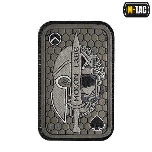 M-Tac - Naszywka Morale Patch Molon Labe Ace - Jacquard - Olive - 51126001