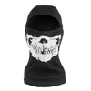 101 Inc. - Baumwolle Balaclava mit Schädel Druck - Schwarz - 214278 