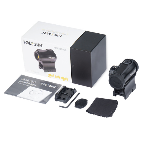 Holosun - HE503R-GD Gold Dot Sight - Low mount & 1/3 Co-witness Mount