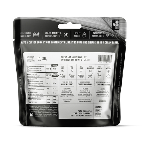 LyoFood - Mieszanka owoców egzotycznych - 30 g