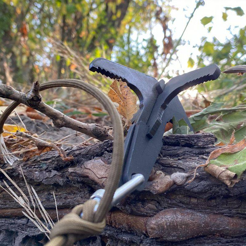 EDCX - Grappling Hook with Paracord 15 m - Black - 3308