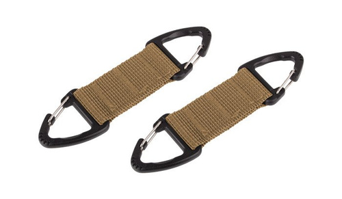 101 Inc. - Double carabiner set - 2 pcs - Coyote