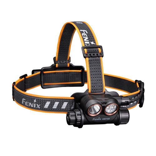 Fenix - LED-Taschenlampe/Kopflampe HM75R - 1600 Lumen - 5000 mAh - USB-C - Schwarz / Gelb - 039-600