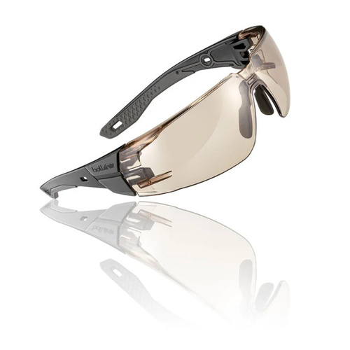 Bolle Safety - Safety Glasses RUSH+ 2.0 - EN ISO 16321-1 - Platinum - Copper - RUSPMN30E