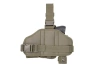 GFC Tactical - Modulares Oberschenkelpaneel mit Holster - MOLLE - Nylon - Olive - GFT-29-000568