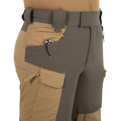 Helikon - Hybrid Outback Pants Hose - DuraCanvas - Taiga Green / Black - SP-HOP-DC-0901A
