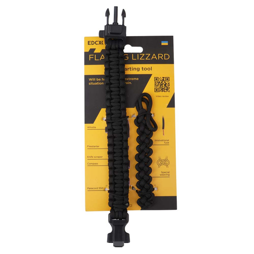 EDCX - "Flaming Lizzard" Feuer-Start-Werkzeug - Schwarz - 2285