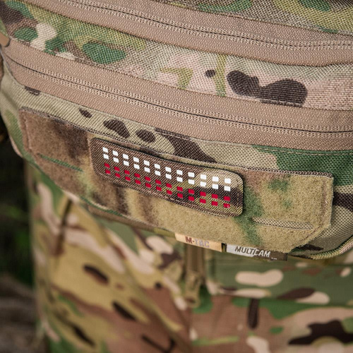 M-Tac - Naszywka - Flaga Polski 25х80 Fluorescencyjna - Laser Cut - Czerwony/MultiCam/Biały - 51005108