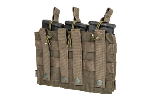 Primal Gear - Potrójna ładownica na magazynki Open Koga - Aspen 500D - AK/AR - Oliwkowa - PRI-19-031791