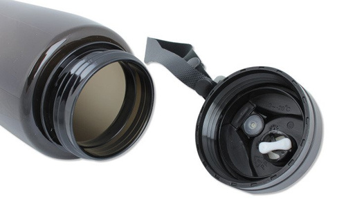 Mil-Tec - Butelka na wodę - 600 ml - Czarny - 14519702