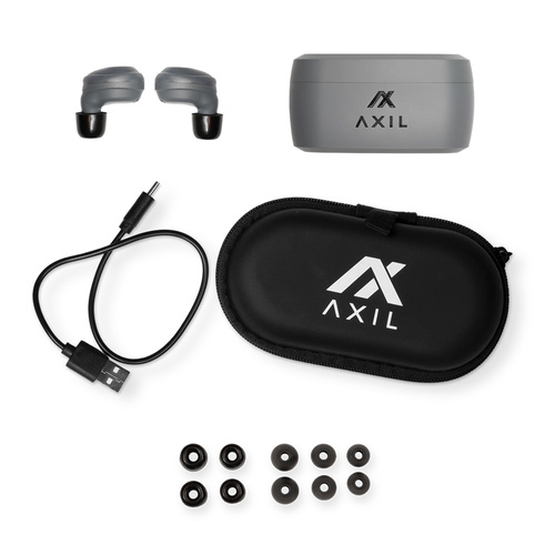 Axil - Aktywne ochronniki słuchu XCOR EarPro - Szare - XCOR-E