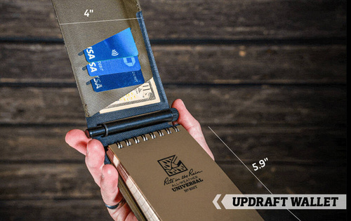 Rite in the Rain - Waterproof Wallet Monsoon Updraft Wallet - Olive/Black - V935