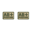 Helikon - Naszywka PVC - Grupa Krwi - AB+ POS - Khaki - 2 szt.