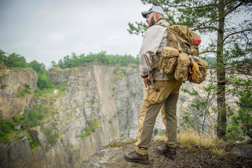 Helikon - Hybrid Outback Pants - DuraCanvas - Cloud Grey / Black - SP-HOP-DC-8401A