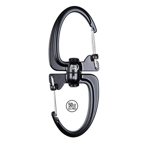 Nite Ize - Karabińczyk	S-Biner 360 SlideLock Dual Carabiner #4 - Czarny - SBLR4-01-R3