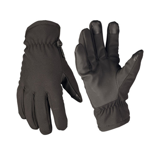 Mil-Tec - Softshell Thinsulate Winter Gloves - Czarny - 12521302