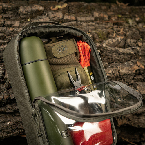 M-Tac - Elite Large Clear Pouch - 30 x 19 - Ranger Green - 10147023-L