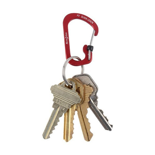 Nite Ize - SlideLock® Carabiner Aluminum #2 - Orange - CSLA2-19-R6