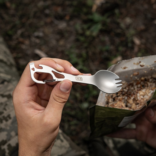 M-Tac - Fork Spoon with Carabiner - Stainless Steel - 60011235