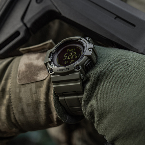 M-Tac - Taktische Uhr mit Kompass 2233 - Ranger Green - 50010001
