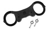 Alcyon - Stahl starre Handschellen mit Doppelschloss - Schwarz - 5050 RB