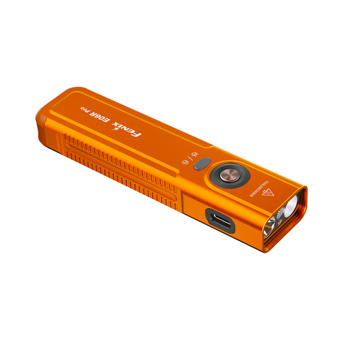 Fenix - Latarka brelok E06R Pro - 1600 lm - USB-C - UV/Laser - Orange - E06R.15112