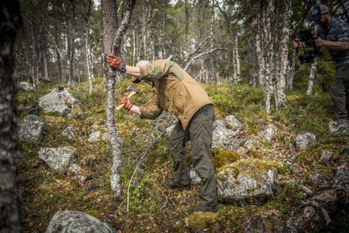 Helikon - Spodnie Woodsman® - Taiga Green / Czarne - SP-WDN-DC-0901A