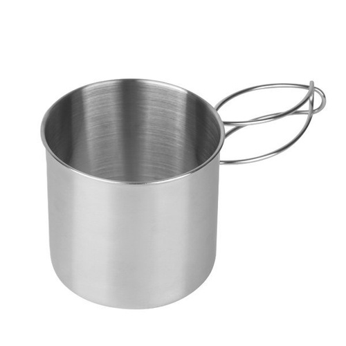Mil-Tec - Edelstahlbecher mit klappbarem Griff - 600 ml - 14602600