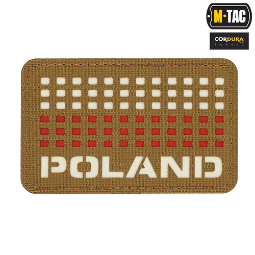 M-Tac - Flag patch Poland Laser Cut 50х80 - Red/Coyote/Biały - 51006105
