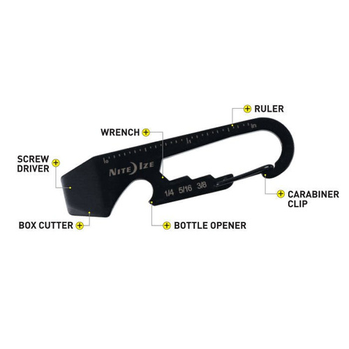 Nite Ize - DoohicKey Key-Tool - Czarny - KMT-01-R3