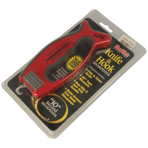 Smith's - 4-in-1-Angelmesserschärfer - Rot - JIFF-FISH